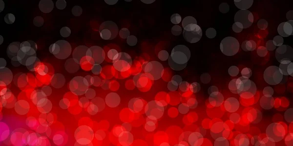Patrón Vectorial Rojo Oscuro Con Esferas — Vector de stock