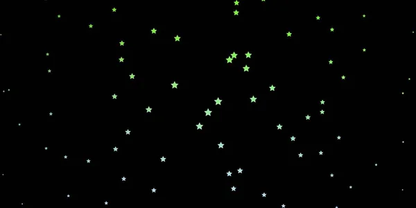 Dunkelrosa Grüne Vektoranordnung Mit Hellen Sternen — Stockvektor