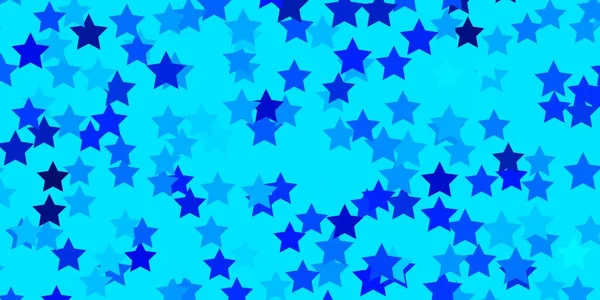 Layout Vetorial Blue Claro Com Estrelas Brilhantes —  Vetores de Stock