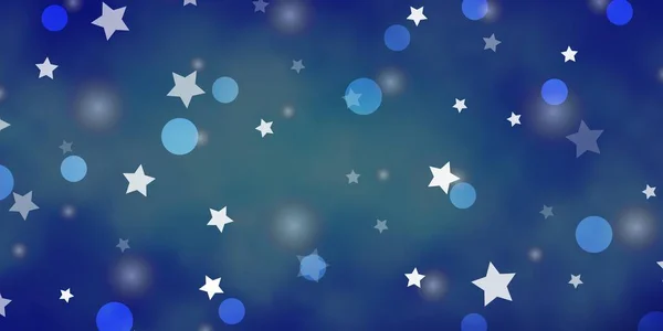 Azul Claro Fundo Vetor Vermelho Com Círculos Estrelas —  Vetores de Stock