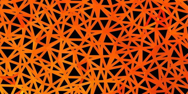 Fondo Mosaico Color Naranja Oscuro Vector Triángulo Ilustración Vidrio Roto — Vector de stock