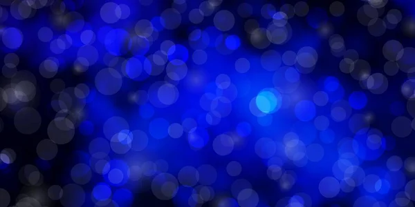 Темный Синий Вектор Кругами — стоковый вектор