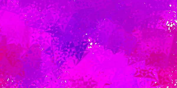 Dark Purple Pink Vector Background Triangles Magnificent Abstract Illustration Triangular — Vetor de Stock