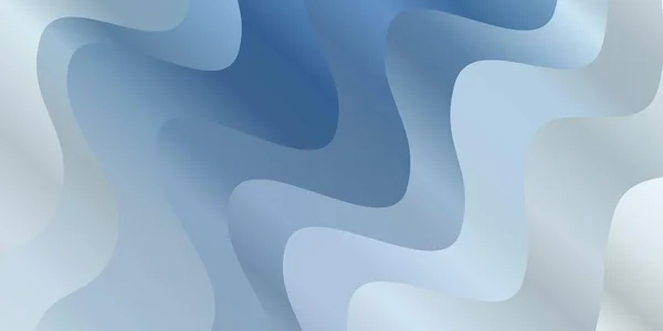 Modèle Vectoriel Bleu Clair Avec Courbes — Image vectorielle