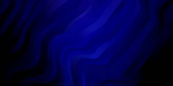 Bükülmüş Çizgilerle Koyu Mavi Vektör Arkaplanı — Stok Vektör