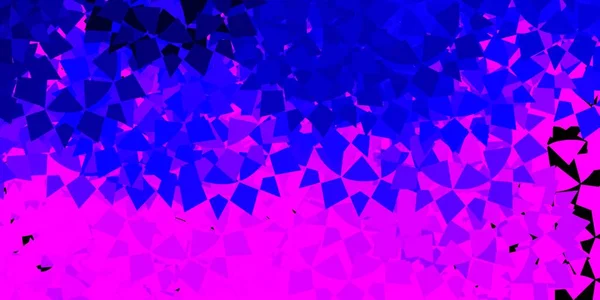 Luz Púrpura Patrón Vectorial Rosa Con Formas Poligonales Formas Triangulares — Archivo Imágenes Vectoriales