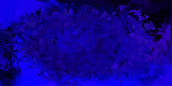 Fond Mosaïque Triangle Vectoriel Violet Foncé Illustration Verre Cassé Avec — Image vectorielle