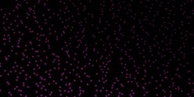 Neon yıldızlı koyu pembe vektör şablonu.