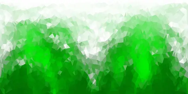 Modello Triangolo Poli Vettore Verde Scuro Illustrazione Stile Vetro Rotto — Vettoriale Stock