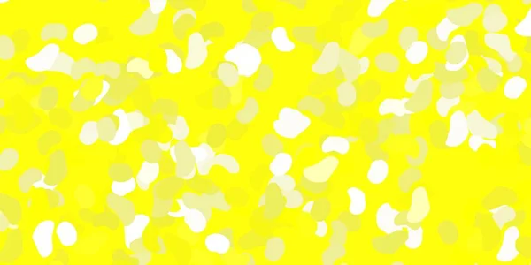 Light Yellow Vector Texture Memphis Shapes 형태의 추상적 설계에 차이가 — 스톡 벡터