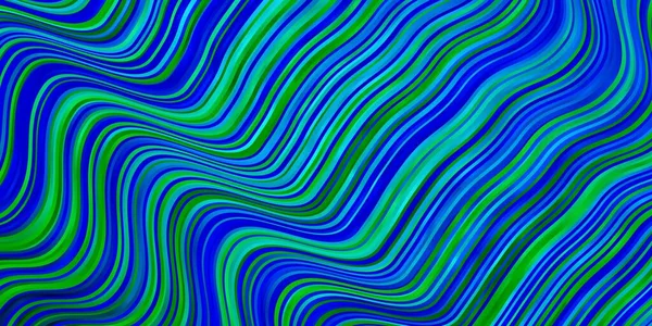 Lyseblå Grønt Vektormønster Med Linjer – stockvektor