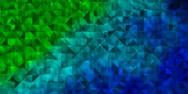 Синий Зеленый Векторный Фон Треугольниками Красивая Иллюстрация Треугольниками Стиле Природы — стоковый вектор