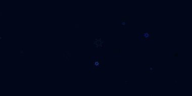 Grip belirtileri gösteren açık mor bir vektör şablonu. Dekoratif tarzında renkli işaretleri olan akıllı illüstrasyon. Tehlike ateşine karşı basit çizim.