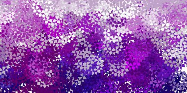 Açık mavi, kırmızı vektör desenli çokgen. Doğa tarzında üçgenleri olan güzel bir çizim. Duvar kağıtları için şablon.