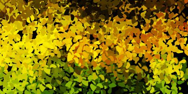 Açık yeşil, soyut şekilli sarı vektör şablonu. Soyut tarzda renkli şekilli bir illüstrasyon. Duvar kağıdı seti için zarif tasarım.