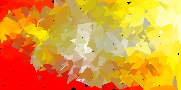 Lichtoranje Vector Gradiënt Polygon Lay Out Abstracte Illustratie Met Elegante — Stockvector