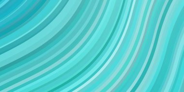 Bükülmüş çizgileri olan Açık Yeşil vektör arkaplanı.