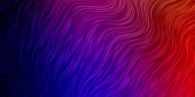 Eğri çizgileri olan koyu renkli vektör deseni.