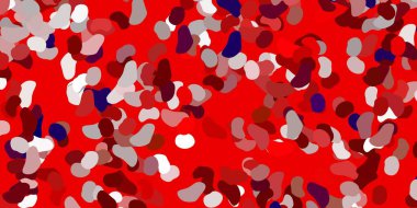 Kaotik şekilli açık kırmızı vektör arkaplanı. Soyut tarzda, gradyan formlarda basit tasarım. Web siteniz için basit illüstrasyon.