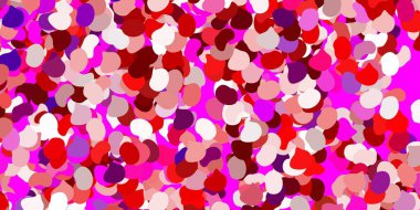 Açık pembe, sarı vektör arkaplan ve rastgele formlar. Soyut tarzda, gradyan formlarda basit tasarım. Web siteniz için basit illüstrasyon.