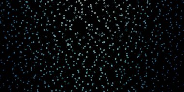 Renkli yıldızlı koyu mavi vektör arkaplanı.