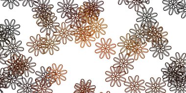 Açık yeşil, çiçekli doğal sarı vektör çizimi. Soyut arka planda gradyan çiçekleri olan modern tasarım. Yepyeni iş tasarımı.