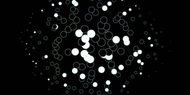 Koyu mavi, noktalı yeşil vektör arkaplanı.