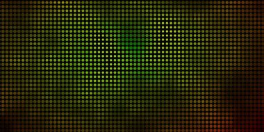 Koyu yeşil, daireli sarı vektör şablonu.