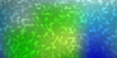 Açık mavi, Memphis şekilli yeşil vektör dokusu. Gradyan rastgele formlarla modern soyut illüstrasyon. Cep telefonları için arka plan.