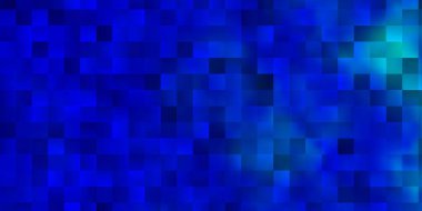 Açık mavi vektör deseni kare biçiminde. Dikdörtgenli soyut gradyan çizimi. Reklamlar ve reklamlar için desen.