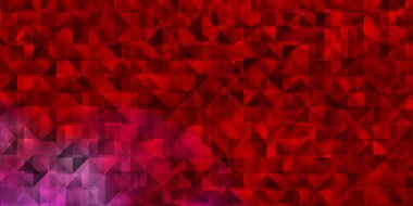 Açık pembe, üçgenli sarı vektör arkaplan. Üçgen şekilli ışıltılı soyut çizimler. Web siteleri için desen.