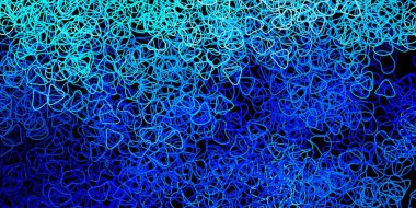 Kaotik şekilli koyu mavi vektör arkaplanı. Gradyan rastgele formlarla modern soyut illüstrasyon. Web siteniz için basit illüstrasyon.