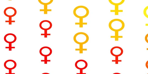 带有女商人标志的浅橙色矢量模板 摘要通过对妇女权力的描述来进行摘要说明 为你的网页设计师提供样本 — 图库矢量图片