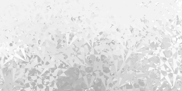 Hellgrauer Vektorhintergrund Mit Dreiecken Webmaterialillustration Mit Bunten Abstrakten Dreiecken Vorlage — Stockvektor