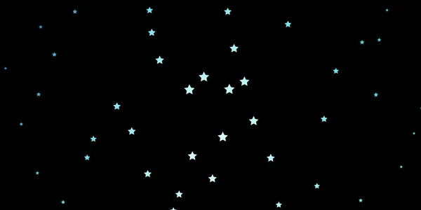 Patrón Vectorial Azul Oscuro Con Estrellas Abstractas — Archivo Imágenes Vectoriales