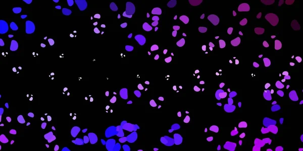 Темно Фиолетовый Векторный Фон Хаотичными Формами Красочные Абстрактные Формы Градиентом — стоковый вектор