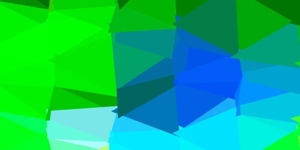 Azul Claro Verde Vector Diseño Mosaico Triángulo Ilustración Degradado Estilo — Archivo Imágenes Vectoriales