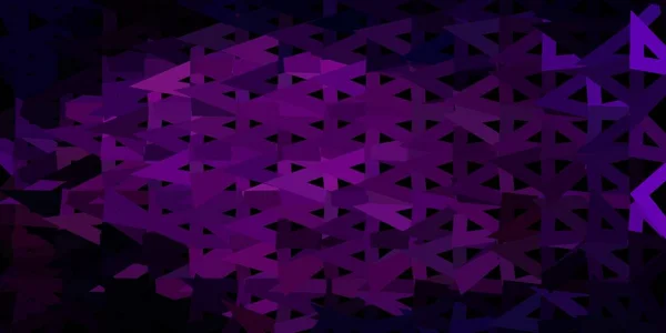 Dunkelviolette Vektor Geometrische Polygonale Tapete Mosaik Bunte Illustration Mit Dreieck — Stockvektor