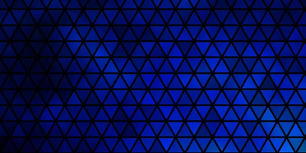 Ciemnoniebieskie Tło Wektorowe Stylu Wielokątnym Dekoracyjny Design Abstrakcyjnym Stylu Trójkątami — Wektor stockowy