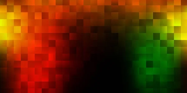 Темно Зеленый Желтый Векторный Узор Прямоугольниками Современная Абстрактная Иллюстрация Прямоугольным — стоковый вектор