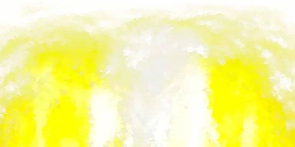 Jasnożółty Wektorowy Wzór Trójkąta Poli Dekoracyjna Kolorowa Ilustracja Abstrakcyjnymi Trójkątami — Wektor stockowy
