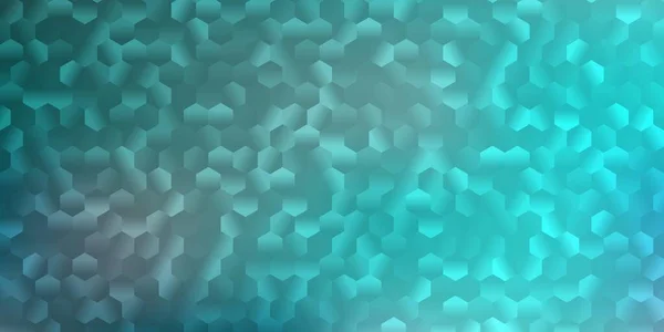 Hellblauer Vektorhintergrund Mit Einer Reihe Von Sechsecken Kreative Unschärfe Hintergrund — Stockvektor