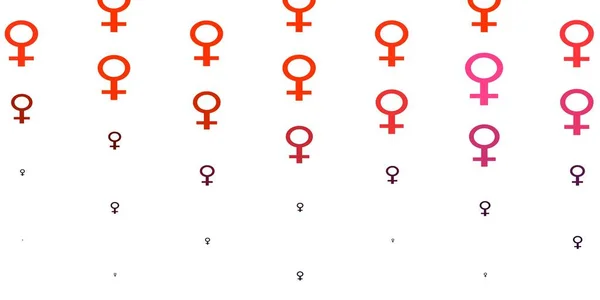 浅色粉红 黄色矢量模板与女商人的标志 摘要通过对妇女权力的描述来进行摘要说明 应用程序设计的基础 — 图库矢量图片