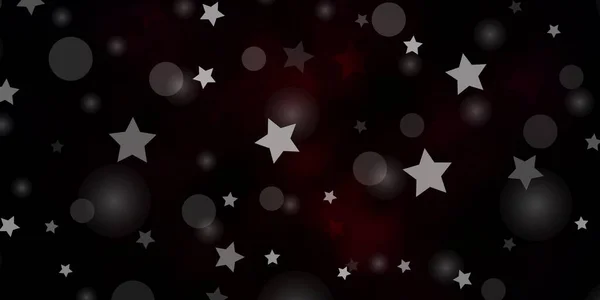 Σκούρο Ροζ Διάνυσμα Φόντο Κύκλους Αστέρια — Διανυσματικό Αρχείο