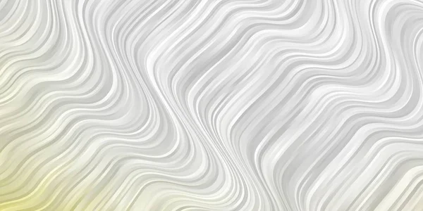 Vert Clair Motif Vectoriel Jaune Avec Lignes Courbes — Image vectorielle