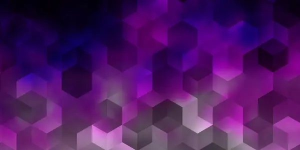 Textura Vectorial Púrpura Claro Con Hexágonos Colores Diseño Estilo Abstracto — Vector de stock