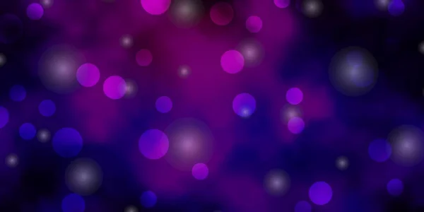 Luz Purple Vector Telón Fondo Con Círculos Estrellas — Archivo Imágenes Vectoriales