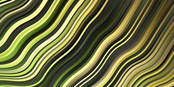 Verde Oscuro Fondo Vectorial Amarillo Con Líneas Irónicas — Archivo Imágenes Vectoriales