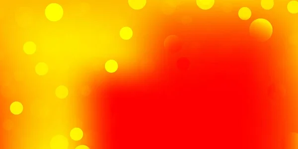 Світло Червоний Жовтий Векторний Фон Крапками Блискуча Абстрактна Ілюстрація Барвистими — стоковий вектор