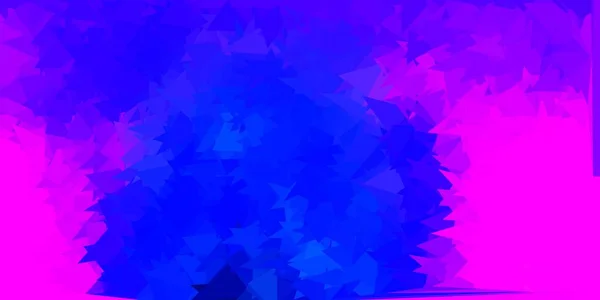 Hellrosa Blaue Vektordreieck Mosaik Vorlage Elegante Abstrakte Illustration Mit Gradientendreiecken — Stockvektor